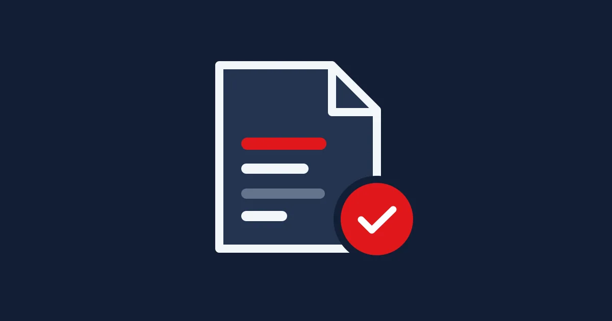 Editorial illustration of a project brief with a red review seal.