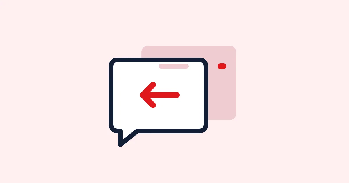 Editorial illustration: Two overlapping speech bubbles representing a request and a considered reply.